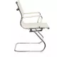 Кресло Бюрократ CH-883-LOW-V слоновая кость экокожа низк.спин. полозья металл хром