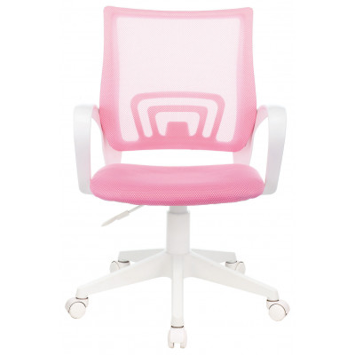 Кресло Бюрократ CH-W695NLT розовый TW-06A TW-13A сетка/ткань крестов. пластик пластик белый