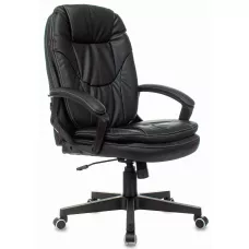 Кресло руководителя Бюрократ CH-868N черный экокожа крестов. пластик