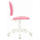 Кресло детское Бюрократ CH-W204NX розовый Velvet 36 крестов. пластик белый пластик белый