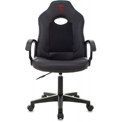 Кресло игровое Zombie 11LT черный ткань/эко.кожа крестов. пластик черный