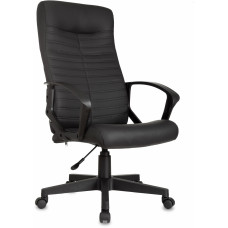 Кресло руководителя Бюрократ CH-480LT черный экокожа крестов. пластик пластик черный