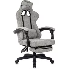 Кресло игровое Knight Lord/F серый Camby 82 крестов. пластик подст.для ног