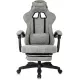 Кресло игровое Knight Lord/F серый Camby 82 крестов. пластик подст.для ног