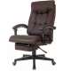 Кресло руководителя Бюрократ CH-824MSG-BF коричневый ткань/эко.кожа крестов. пластик подст.для ног
