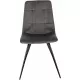 Стул для дома Бюрократ CH-K1_4 комплект 4шт т.серый Holland 18 металл черный на ножках (CH-K1_1/HL18_4)