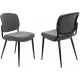 Стул для дома Бюрократ CH-K8_2 комплект 2шт серый Alfa 44 металл черный на ножках (CH-K8_1/GREY_2)
