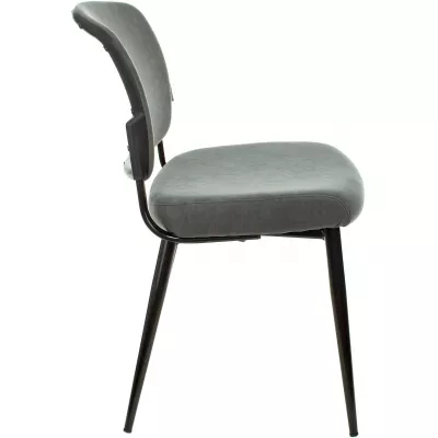 Стул для дома Бюрократ CH-K8_2 комплект 2шт серый Alfa 44 металл черный на ножках (CH-K8_1/GREY_2)