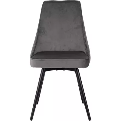 Стул для дома Бюрократ CH-K4_SP с повор.мех. т.серый Holland 18 металл черный на ножках (CH-K4_1/SP/HL18)