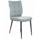 Стул для дома Бюрократ CH-K10 серо-голуб. Light 28 металл черный на ножках (CH-K10_1/LT28)