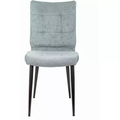 Стул для дома Бюрократ CH-K10 серо-голуб. Light 28 металл черный на ножках (CH-K10_1/LT28)