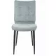 Стул для дома Бюрократ CH-K10 серо-голуб. Light 28 металл черный на ножках (CH-K10_1/LT28)