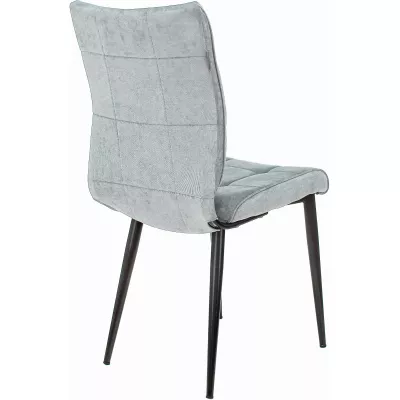 Стул для дома Бюрократ CH-K10 серо-голуб. Light 28 металл черный на ножках (CH-K10_1/LT28)