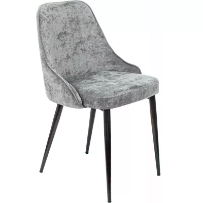 Стул для дома Бюрократ CH-K3_2 комплект 2шт серый Light 19 металл черный на ножках (CH-K3_1/LT19_2)