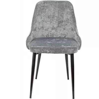 Стул для дома Бюрократ CH-K3_2 комплект 2шт серый Light 19 металл черный на ножках (CH-K3_1/LT19_2)