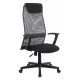 Кресло руководителя Бюрократ KB-8 темно-серый TW-04 TW-12 сетка/ткань с подголов. крестов. пластик