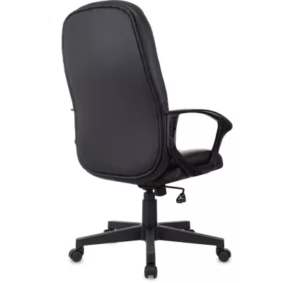 Кресло руководителя Бюрократ T-898 черный Leather Black экокожа крестов. пластик