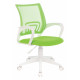 Кресло Бюрократ CH-W695NLT салатовый TW-03A TW-18 сетка/ткань крестов. пластик пластик белый