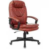 Кресло руководителя Бюрократ CH-868N коричневый Boroko-37 экокожа крестов. пластик