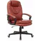 Кресло руководителя Бюрократ CH-868N коричневый Boroko-37 экокожа крестов. пластик
