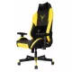 Кресло игровое Knight Neon черный/желтый соты экокожа с подголов. крестов. металл