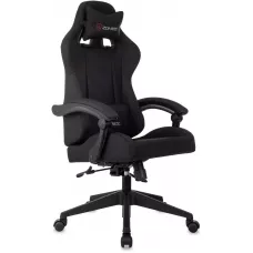 Кресло игровое Zombie Predator черный Neo Black с подголов. крестов. пластик