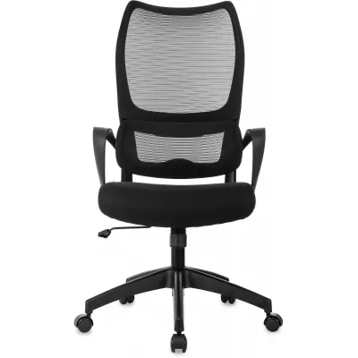 Кресло руководителя Бюрократ Sigma 2 черный сетка/ткань крестов. пластик