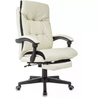 Кресло руководителя Бюрократ CH-824MSG-BF слоновая кость ткань/эко.кожа пластик