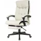 Кресло руководителя Бюрократ CH-824MSG-BF слоновая кость ткань/эко.кожа пластик