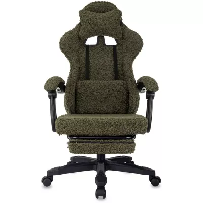 Кресло игровое Knight Lord/F хаки экомех крестов. пластик подст.для ног