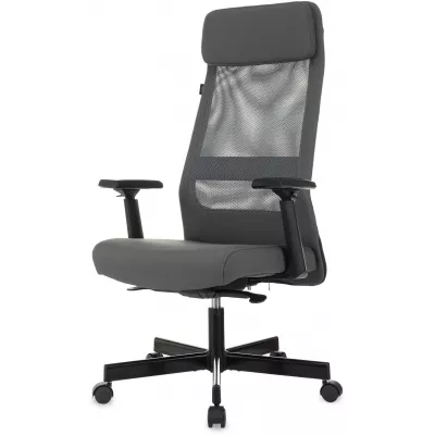 Кресло эргономичное Бюрократ T-995 серый TW-04 Neo Grey сетка/ткань с подголов. крестов. металл черный