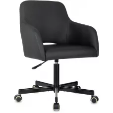 Кресло Бюрократ CH-380M черный экокожа крестов. металл