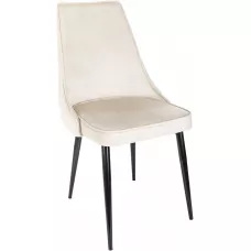 Стул для дома Бюрократ CH-K4 бежевый Holland 06 металл черный на ножках (CH-K4_1/HL07)