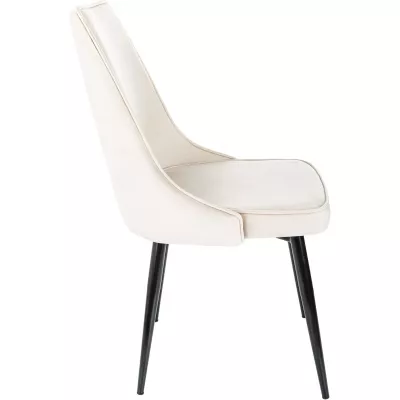 Стул для дома Бюрократ CH-K4 бежевый Holland 06 металл черный на ножках (CH-K4_1/HL07)