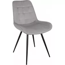 Стул для дома Бюрократ CH-K2 св.серый Holland 09 металл черный на ножках (CH-K2_1/HL09)