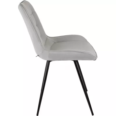 Стул для дома Бюрократ CH-K2 св.серый Holland 09 металл черный на ножках (CH-K2_1/HL09)