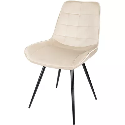 Стул для дома Бюрократ CH-K2 бежевый Holland 06 металл черный на ножках (CH-K2_1/HL07)