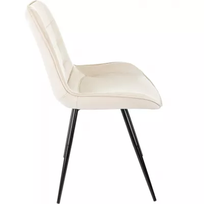 Стул для дома Бюрократ CH-K2 бежевый Holland 06 металл черный на ножках (CH-K2_1/HL07)