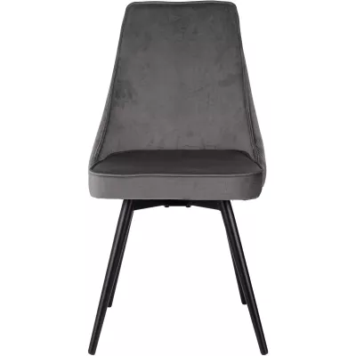 Стул для дома Бюрократ CH-K4_SP_2 с повор.мех. комплект 2шт т.серый Holland 18 металл черный на ножках (CH-K4_1/SP/HL18_2)