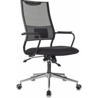 Кресло руководителя Бюрократ CH Balance-LUX черный KM-01 Neo Black сетка/ткань крестов. металл хром