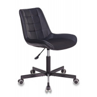 Кресло Бюрократ CH-350M черный текстиль/экокожа крестов. металл