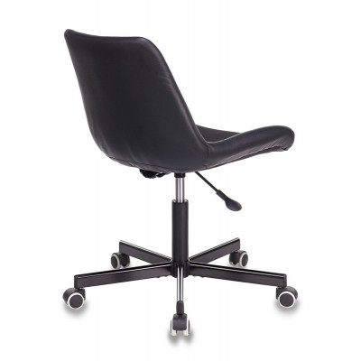 Кресло Бюрократ CH-350M черный текстиль/экокожа крестов. металл