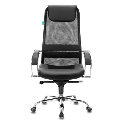 Кресло эргономичное Бюрократ CH-609SL черный TW-01 TW-11 экокожа/сетка с подголов. крестов. металл хром