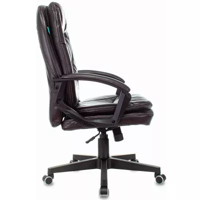 Кресло руководителя Бюрократ CH-868N темно-коричневый NE-15 экокожа крестов. пластик