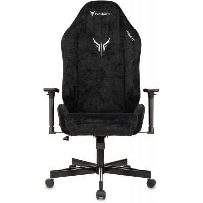 Кресло игровое Knight N1 Fabric черный Light-20 с подголов. крестов. металл