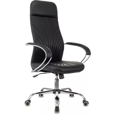 Кресло эргономичное Бюрократ CH-610SL черный экокожа крестов. металл хром