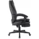 Кресло руководителя Бюрократ T-9950MSG-F черный экокожа крестов. пластик подст.для ног
