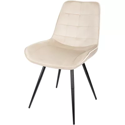 Стул для дома Бюрократ CH-K2_4 комплект 4шт бежевый Holland 06 металл черный на ножках (CH-K2_1/HL07_4)