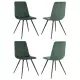 Стул для дома Бюрократ CH-K1_4 комплект 4шт зеленый Holland 30 металл черный на ножках (CH-K1_1/HL30_4)