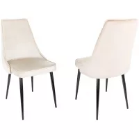 Стул для дома Бюрократ CH-K4_2 комплект 2шт бежевый Holland 06 металл черный на ножках (CH-K4_1/HL07_2)